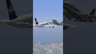 Mid-air Collision Between Two Giant Aeroplane GTA 5 #shorts