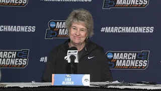 Iowa Coach Lisa Bluder's pregame press conference before facing West Virginia in NCAA tournament