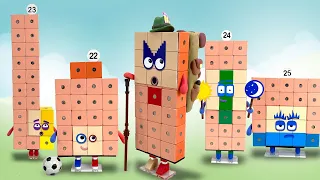 DIY Numberblocks Toys 21 to 25 - Magnetic Cubes Poseable Figures ||  Keiths Toy Box