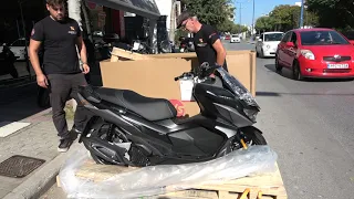 Unboxing the SYM JETX 125cc scooter 2021 black color