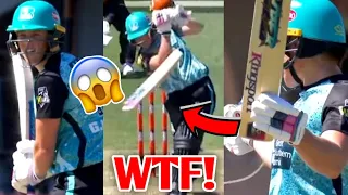 WTF! Cricketer hits SIX with a BROKEN BAT 🤣🔥 | Grace Harris WBBL Cricket News Facts