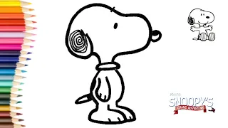 How to draw Snoopy | Easy Drawings | Kids Drawing