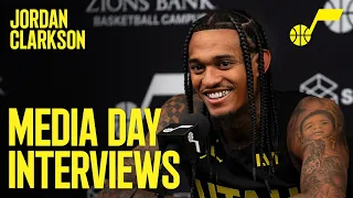 JORDAN CLARKSON 2023/24 Media Day Availability 🎙️ | UTAH JAZZ