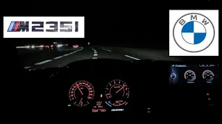 BMW M235i POV Night Acceleration 326hp