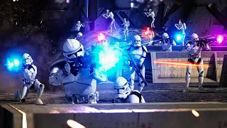CLONE WARS BASE DEFENSE! Star Wars: Galaxy at War Custom Mod Battle