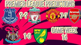 Premier League Game Week 14 Predictions🔥⚽️🏟