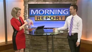 Flat Stanley stops by the Weekend Morning Report
