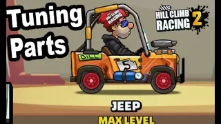 Hill Climb Racing 2 Jeep Tuning parts | GamePlay