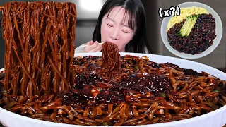 한 그릇..?ㅋㅋ 새벽에 배고파서 대왕 짜장면 & 탕수육 먹었습니다!! 🔥 ㅣ짜장면 먹방 중식 먹방ㅣBlack bean noodles (Jjajangmyeon) MUKBANG