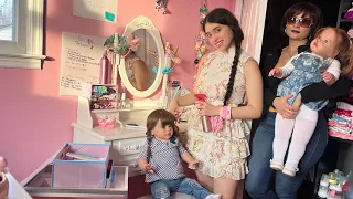 HACIENDO UNA PELUQUERÍA PARA REBORNS /JUGANDO AL SALÓN DE BELLEZA CON 3 REBORN TODDLERS Y MI MAMÁ✂️