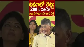 టమాటో రేట్లు 200 కి పెరిగితే ఏమి పీకుతున్నావ్ జగన్ రెడ్డి #ChandraBabuNaidu #Ysjagan #ApTomotoRates