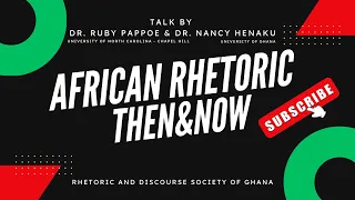 African Rhetoric Then and Now - An RDSG Webinar