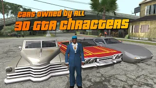 All GTA 3D Universe Character who owns cars | 60+ Characters