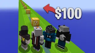 le doy $100 a quien GANE la CARRERA de LUCKY BLOCKS