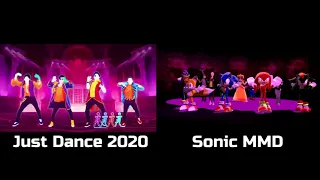 Everybody (Backstreet's Back) comparison (Just Dance 2020 vs Sonic MMD)