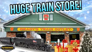 HUGE Model Train Store with CHRISTMAS Trains - Brady’s Train Outlet!