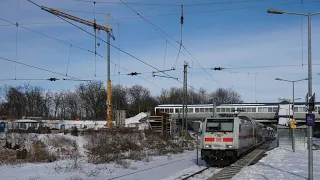 Der Umbau des Bahnhofs Dülmen, Stand der Arbeiten am 28.03.2021