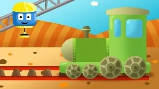 Tren si Locomotiva - Tom & Matt camionul de constructii | desene de constructii pentru copii