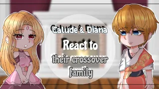 Claude x Diana react to their crossover family .. gacha club/ life (part 1) 💗🌸