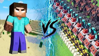 Herobrine vs Golems Army | Golemania Mods and Herobrine Mob Battle Java 1.19.3