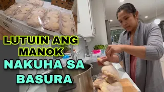 Dumpster diving Nakuha kong Manok Lulutuin ko | Inday Roning