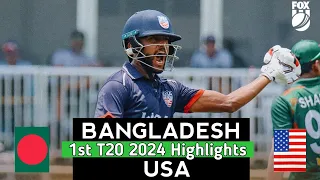 Bangladesh vs USA 1st T20 2024 Highlights | BAN vs USA 1st T20 2024 Highlights