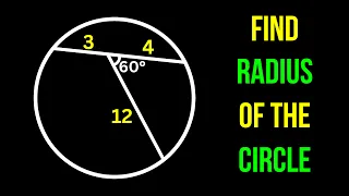 Find the Radius of the Circle | A Nice Geometry Problem | Math Olympiad