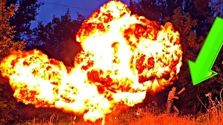 ✅КАРБИД, ВОДА и ОГРОМНЫЕ ШАРЫ голливудский взрыв и много пламени. Эксперименты вместе с MAD SCIENCE