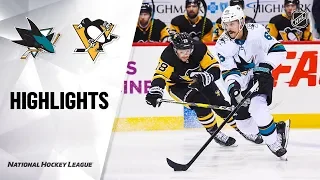 NHL Highlights | Sharks @ Penguins 1/2/20