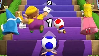 Mario Party 9◆Step It Up #489 Magikoopa vs Wario vs Toad vs Peach(Master : Tie Start)