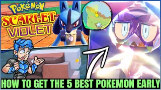 The 5 STRONGEST Pokemon You Can Get EARLY - Best Tera Pokemon & More - Pokemon Scarlet Violet!