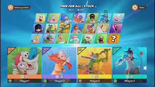 Nickelodeon All-Star Brawl PS5 4-Player Co-Op *All Characters* Gameplay Stock Battles