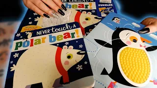 ASMR ♡ Playing with a Textured Sensory Book and Puzzle ^-^