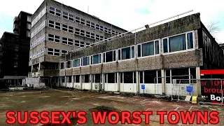 Ranking the Five WORST Towns in SUSSEX 🇬🇧