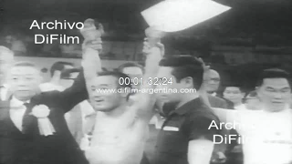 Fighting Harada derrota por puntos a Bernardo Caraballo 1967