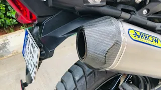 Arrow Exhaust sound....Tiger 800