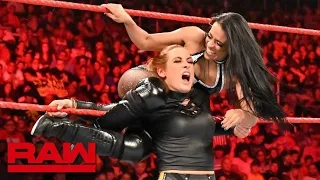 Becky Lynch & Seth Rollins vs Zelina Vega & Andrade – Tag Team Elimination Match: Raw, July 8, 2019