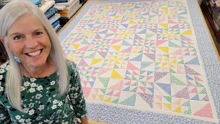2 WAY TRIANGLES FOR 1 BEAUTIFUL QUILT! "BRIGHTER SIDE" QUILT TUTORIAL!