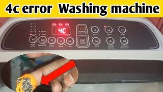 how to fix 4c error in samsung washing machine