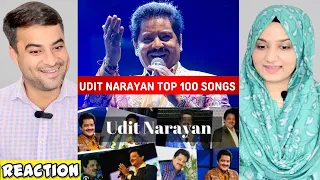 Top 100 Songs Of Udit Narayan | Random 100 Hit Songs Of Udit Narayan | Amber Rizwan Reaction