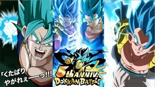 NEW 5 Year LR Gogeta Blue & LR Vegito Blue Super Attacks!! DBZ Dokkan Battle