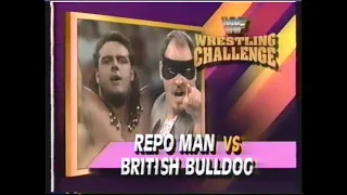 British Bulldog vs Repo Man   Wrestling Challenge May 3rd, 1992