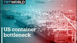 Shipping containers stuck at US ports