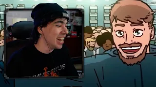 SPREEN REACCIONA a MRBEAST ANIMADO