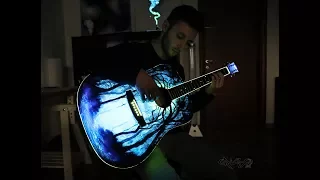 Crisco Art Makes a glowing Guitar