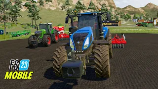 🔵+🟢 Planting Oats - Farming Simulator 23 Mobile Gameplay