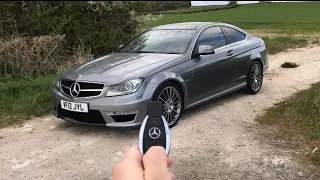 Mercedes C63 AMG 6.2 V8 Sounds and Pure Driving POV (No Talking)