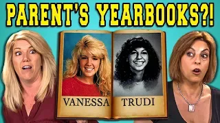 TEENS REACT TO THEIR PARENT'S YEARBOOKS