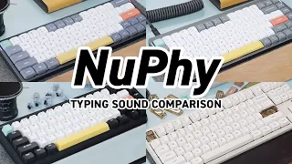 NuPhy Air60 / Air75 V2 / Halo65 / Gem80 Typing Sound Comparison | Re-Edited Version | NO BGM
