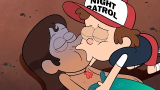 Dipper's first kiss...